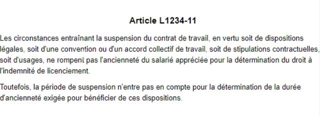 Article L 1234-11 du Code du travail.