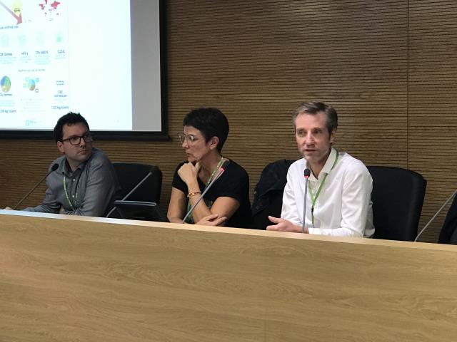 Bernard Giudicelli (à droite) a évoqué l'opération corse Rispettu lors des universités du tourisme durable à La Rochelle.