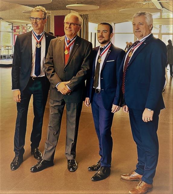 Laurent Delarbre, Sylvain Combe, Simon Verger et Didier Lasserre