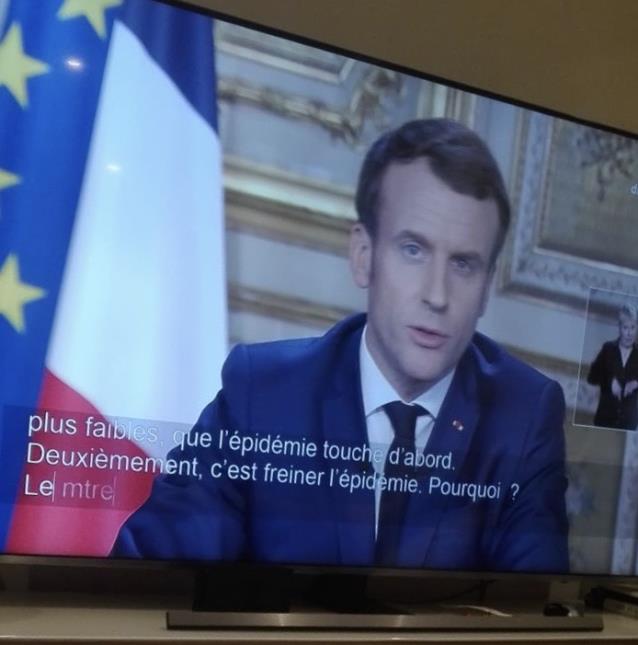 Emmanuel s'est exprimé à 20h dans une allocution télévisée.