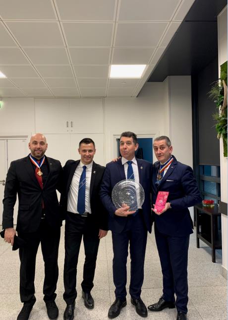 David Palanque (MOF Barman 2018), Jérôme Mauzé Professeur de Commercialisation et Service au Lycée Albert Camus à Fréjus. Correspondant Académique de la coupe Georges Baptiste PACA, Franck Languille (Président de la Coupe Georges Baptiste France, Europe e