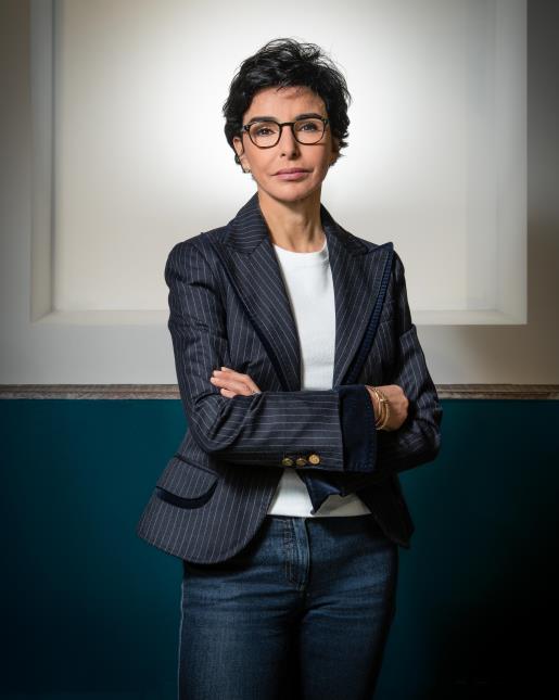 Rachida Dati dans son QG de campagne au 9 boulevars Sébastopol (75001)