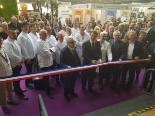 L'inauguration du salon a eu lien en présence du maire de Nice, Christian Estrosi et de nombreuses...