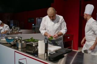 Smahrt Toulouse, Laurent Lemal en pleine  concentration lors de la battle du Bocuse d'Or