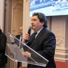 Dominique Restino lors de la cérémonie des voeux de la CCI Paris.