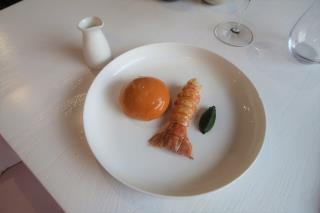 Bao, langoustine, cresson, de Victor Ostronzec