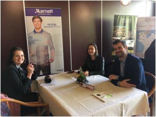 Groupe Marriott : Marine Linxe et Philippe Senlis (anciens étudiants du Lycée Hôtelier du Touquet)