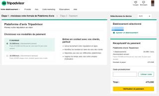 Tarif indicatif pour un restaurant d'hôtel 4 étoiles à la montagne.