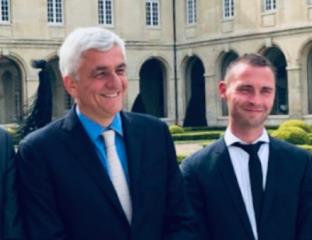 Le président de région Hervé Morin et Florian Aymonin-Roux.