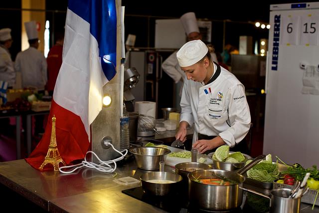 Caroline Liénart en compétition lors des EuroSkills 2014.