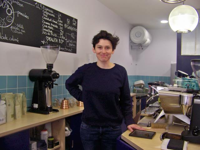 Andrea Escobar a ouvert avec son associée ce petit café de 25 places au coeur du 4e arrondissement.