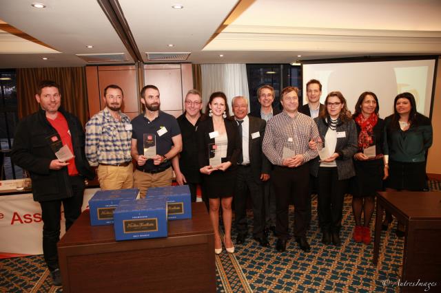 Les vainqueurs des trophées d'excellence 2015.