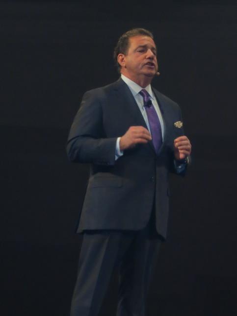 Steve Joyce, p.-d.g. de Choice Hotels, lors du 61e congrès.