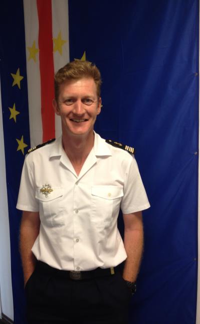 Damien Appriou, commandant 'équipage rouge' du sous-marin nucléaire d'attaque Améthyste.