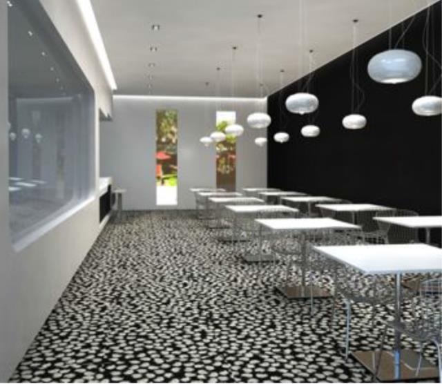 Collection Arty – Motif Empreinte black.