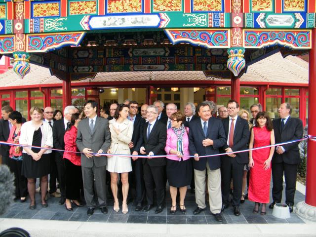 Inauguration des Pagodes de Beauval par l'ambassadeur de Chine