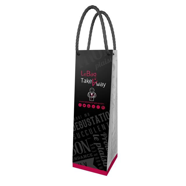 Le Bag, qui peut être personnalisé par le restaurateur, permet au client de rapporter sa bouteille de vin.