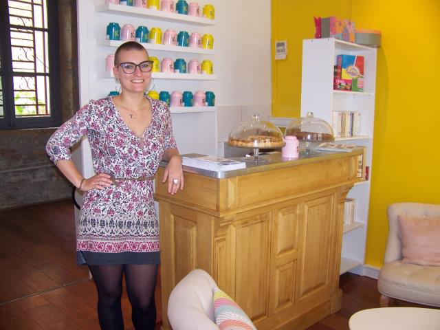 Alice Berriot a ouvert un salon de thé d'une quinzaine de places