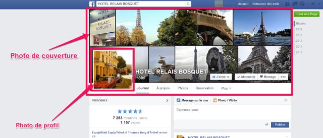 La photo de couverture et la photo de profil vont créer de l'engagement auprès de votre audience.