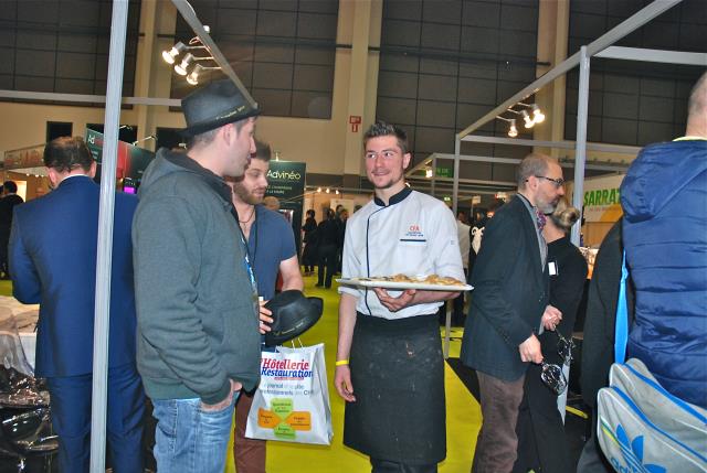 les apprentis du CFA Agglo Côte Basque Adour très investis lors du salon Horesta les 22-23-24 mars à Biarritz