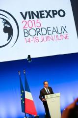 C'est la première fois qu'un président de la République inaugurait officiellement Vinexpo.