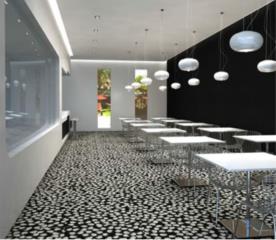 Collection Arty – Motif Empreinte black.