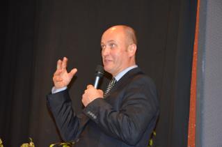 Colin Field était le maître de cérémonie de cette journée à l'Hôtel de l'Amirauté.