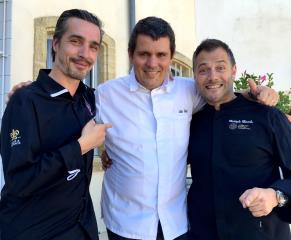 Xavier Burelle, Julien Gleize et Christophe Chiavola acteurs d'une finale très conviviale.