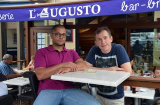 Philippe Fenaux (à droite) à racheté l'Augusto pour compléter son offre de restauration sur Autun...