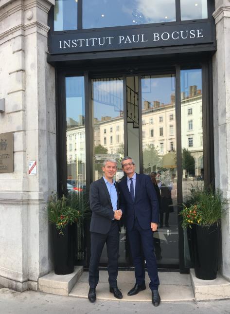 Dominique Giraudier, Directeur Général de l'Institut Paul Bocuse et François Blouin, Président de Food Service Vision