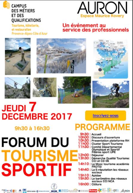 1er forum du Tourisme Sportif du campus des métiers