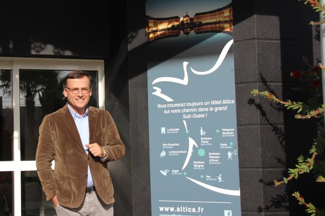 Pierre Courtois de Viçose, le p-dg du groupe Ah ! Altica, veut donner envie aux clients de choisir l'hôtellerie 2 étoiles.