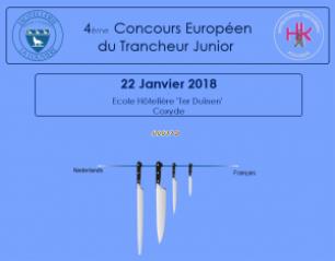 Concours Européen du Trancheur Junior le 22 janvier 2018 à Coxyde (belgique)