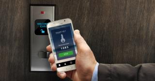 Ouverture de porte via smartphone