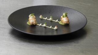 Langoustines rôties au lard
