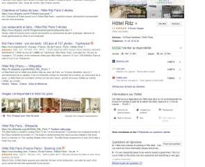 Les résultats liés à la fiche Google My Business occupent un grand espace dans les SERP