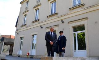 Pascal Prost, directeur de l'Hôtel des Sources et Béatrice Loret, directrice du Casino de...