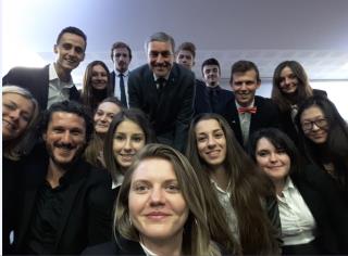 Parrainage d'Eric Rousseau avec les étudiants de l'Ecole Hôtelière du Périgord