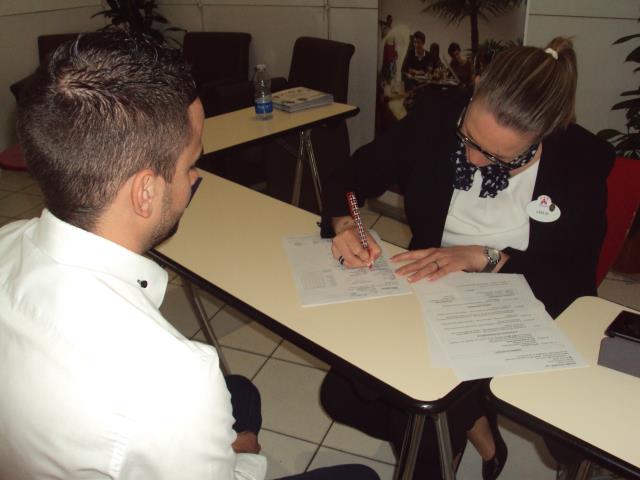 Leslie Poncin et un futur collaborateur ?