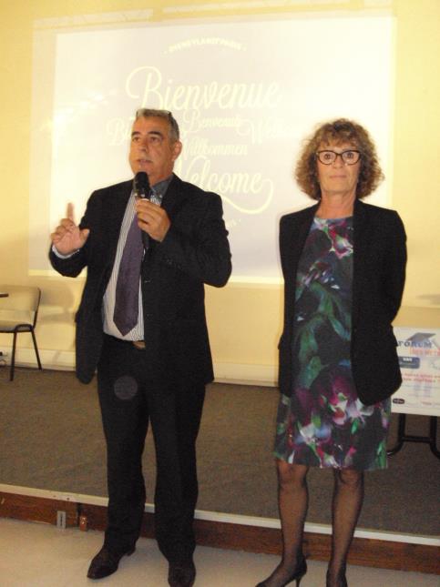 Jean-Paul Brosse et Michèle Mugica ouvrant ces journées