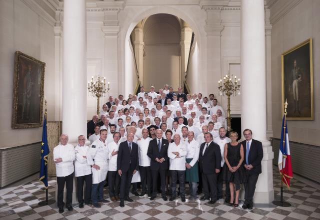 Dîner des Grands Chefs au  Ministère des Affaires étrangères et du Développement International à Paris.