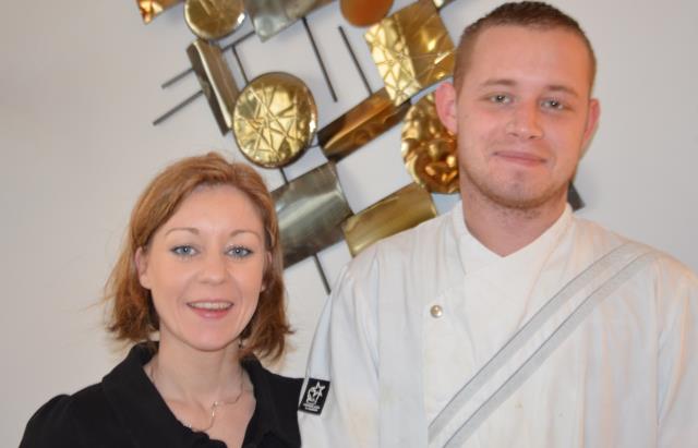 Elodie Blottière et son chef Nathan.