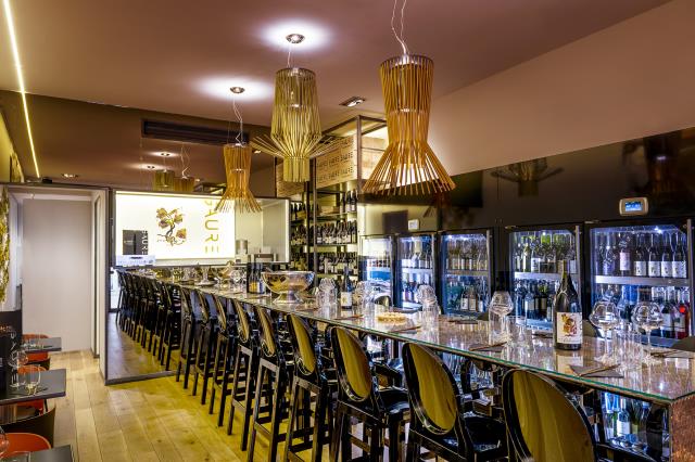 La table du Vigneron : une salle contemporaine