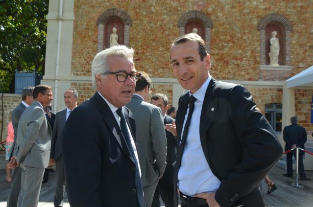 Didier Chenet et Jentey, président directeur généra de Potel-et-Chabot.