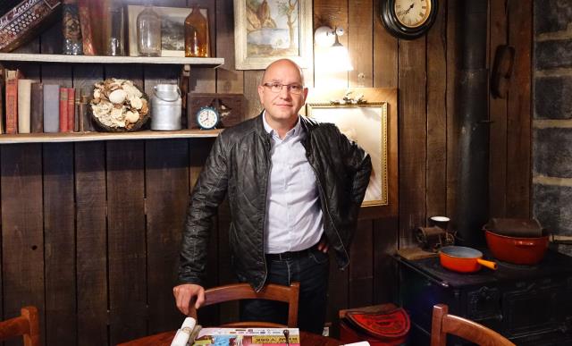 Jean-François Roche, dans le décor de la brasserie auvergnate pilote de Saint-Flour/Andelat.