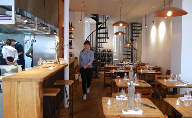 L'intérieur du restaurant Fulgurances, Paris XIe