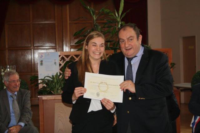 Pascal Brun lors de la remise officielle des diplômes du lycée Jean Drouant.
