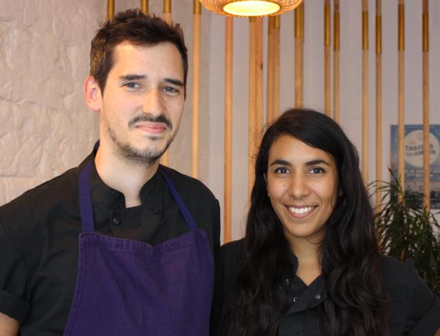 Colas Garnier et Maylis Parisot, les chefs des Mardis vegan chez Dune, Paris