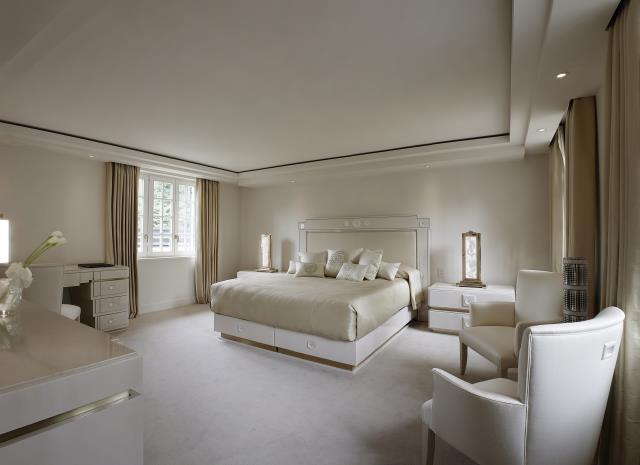 Les six suites de l'hôtel, comme ici la chambre 'Dahlia', ont été décorées par Lady Tina Green et Pietro Mingarelli.