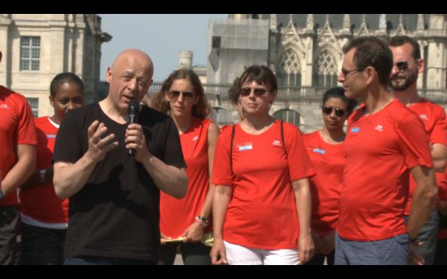 THierry Marx était là aussi, on le voit ici aux côtés des organisateurs au moment des résultats.